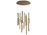 Santana LED Chandelier 24 Inch 18-Light in Antique Brass