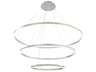 Spunto 3-Light Silver LED Round Tiered Pendant