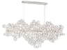 Trento 15-Light Linear Chandelier with Glass Wafers