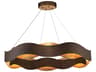 Vaughan Bronze LED Round Tiered Pendant