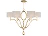 Allegretto 6-Light Gold Leaf Candelabra Chandelier