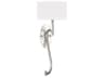 Allegretto 1-Light Silver Leaf Wall Sconce