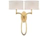 Allegretto 2-Light Gold Leaf Wall Sconce