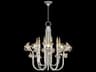 Azu 20-Light Silver Crystal Candelabra Chandelier