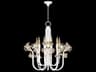 Azu 20-Light White Crystal Candelabra Chandelier