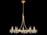 Azu 10-Light Gold Crystal Candelabra Tiered Chandelier