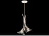 Azu 2-Light White Crystal Bell Mini Pendant