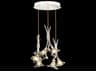 Azu 6-Light White Crystal Bell Pendant