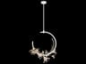 Azu 3-Light White Crystal Pendant