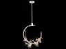 Azu 3-Light Silver Crystal Pendant