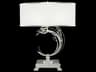 Crystal Laurel Silver Leaf Buffet Lamp