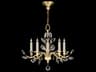 Crystal Laurel 5-Light Gold Leaf Candelabra Chandelier