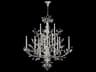 Crystal Laurel 20-Light Silver Leaf Candelabra Chandelier