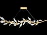 Foret Linear Pendant Gold Leaf Crystal