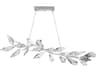 Foret Linear Pendant with Crystal Leaves