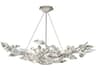 Foret 6-Light Silver Leaf Crystal Pendant