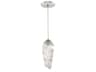 Las Olas 1-Light Silver Leaf Glass Mini Pendant