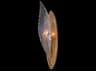 Plume 1-Light Gold Crystal Glass Wall Sconce