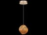 Vesta 1-Light Gold Glass LED Globe Mini Pendant