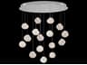 Vesta 16-Light6-Light Silver Glass LED Globe Pendant