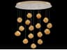 Vesta 16-Light6-Light Gold Glass LED Globe Pendant