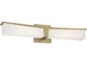 Plane 1-Light Honey Gold Glass LED Vanity Light
