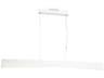So Inclined 1-Light Sand White LED Geometric Linear Island Pendant