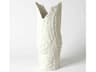 Crocodile Matte White Large Vase