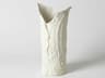 Crocodile Matte White Medium Vase