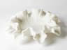 Marble Ruffle White Large Decorative Bowl