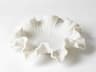 Marble Ruffle White Medium Decorative Bowl
