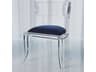 Blue Upholstered Side Dining Chair
