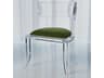 Clear Upholstered Side Dining Chair