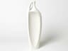 Indentation Matte White Small Vase