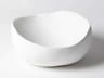 Organic Matte White Medium Decorative Bowl