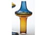 Tall Cobalt / Amber Vase