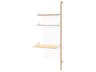 Branch Ash Blonde White Beige Wood Leaning Ladder Desk