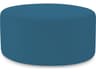 Patio Seascape Turquoise Resin Cushion Ottoman