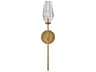 Ana Wall Sconce Heritage Brass Modern Crystal