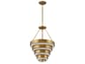 Echelon Large Pendant Chandelier in Heritage Brass