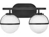 Hollis 2-Light Black LED Vanity Light