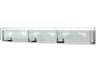 Latitude 6-Light Chrome Glass Vanity Light
