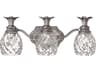Plantation 3-Light Polished Antique Nickel Glass Vanity Light