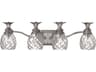 Plantation 4-Light Polished Antique Nickel Glass Vanity Light
