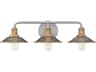 Rigby 3-Light Antique Nickel Vanity Light