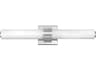 Aiden Chrome White Glass LED Vanity Light