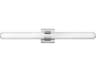 Aiden Chrome White Glass LED Vanity Light