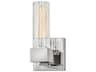 Xander 1-Light Polished Nickel Glass Wall Sconce