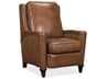 Rylea Manual Push Back Valencia Toro Dark Wood Brown Leather Recliner