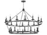 Allendale 28-Light Aged Old Bronze Candelabra Round Tiered Chandelier